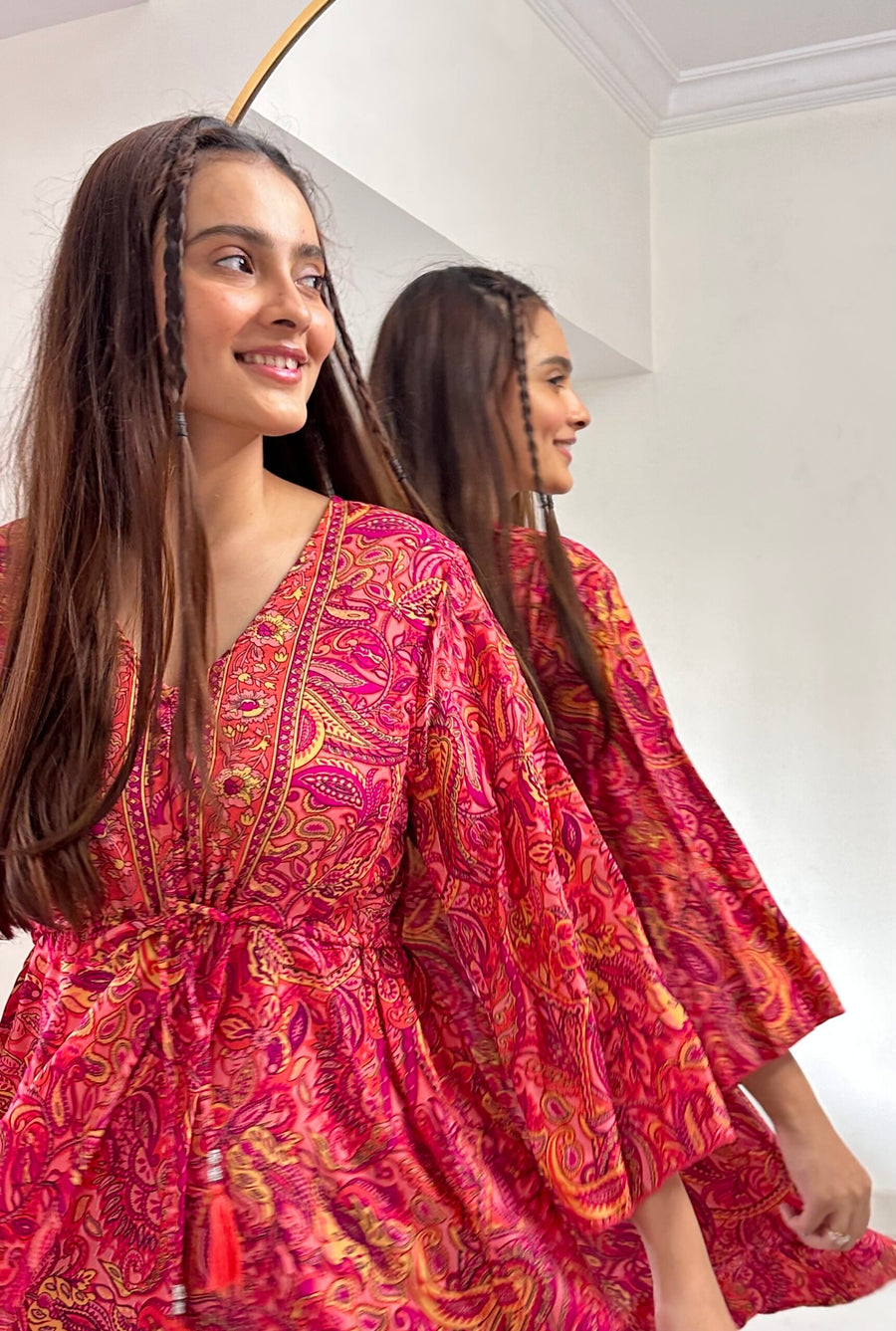 LALGARH DRAWSTRING DRESS (SHORT)