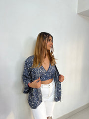 MILOS HALTERNECK TOP & KIMONO SET