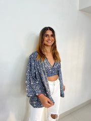 MILOS HALTERNECK TOP & KIMONO SET