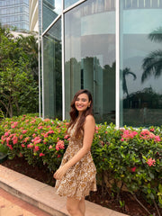 MUSSOORIE HALTERNECK SHORT DRESS