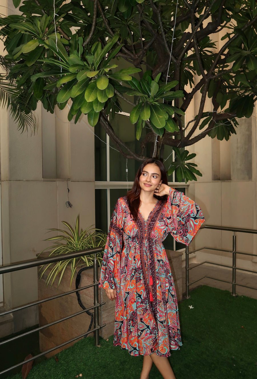 MEXICO DRAWSTRING DRESS