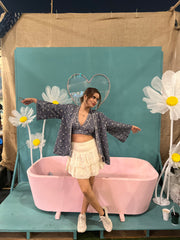 MILOS HALTERNECK TOP & KIMONO SET