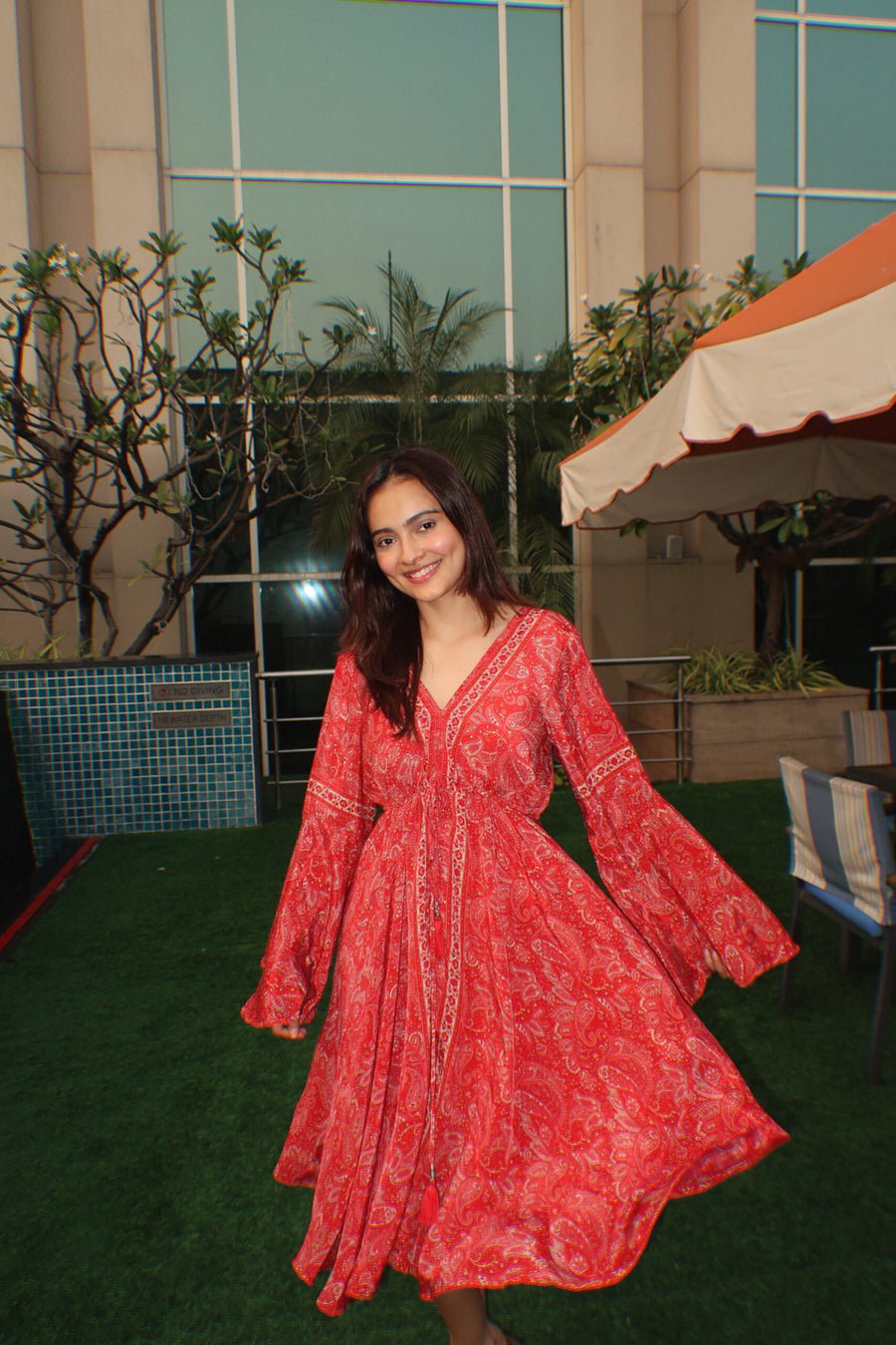 AJMER DRAWSTRING DRESS