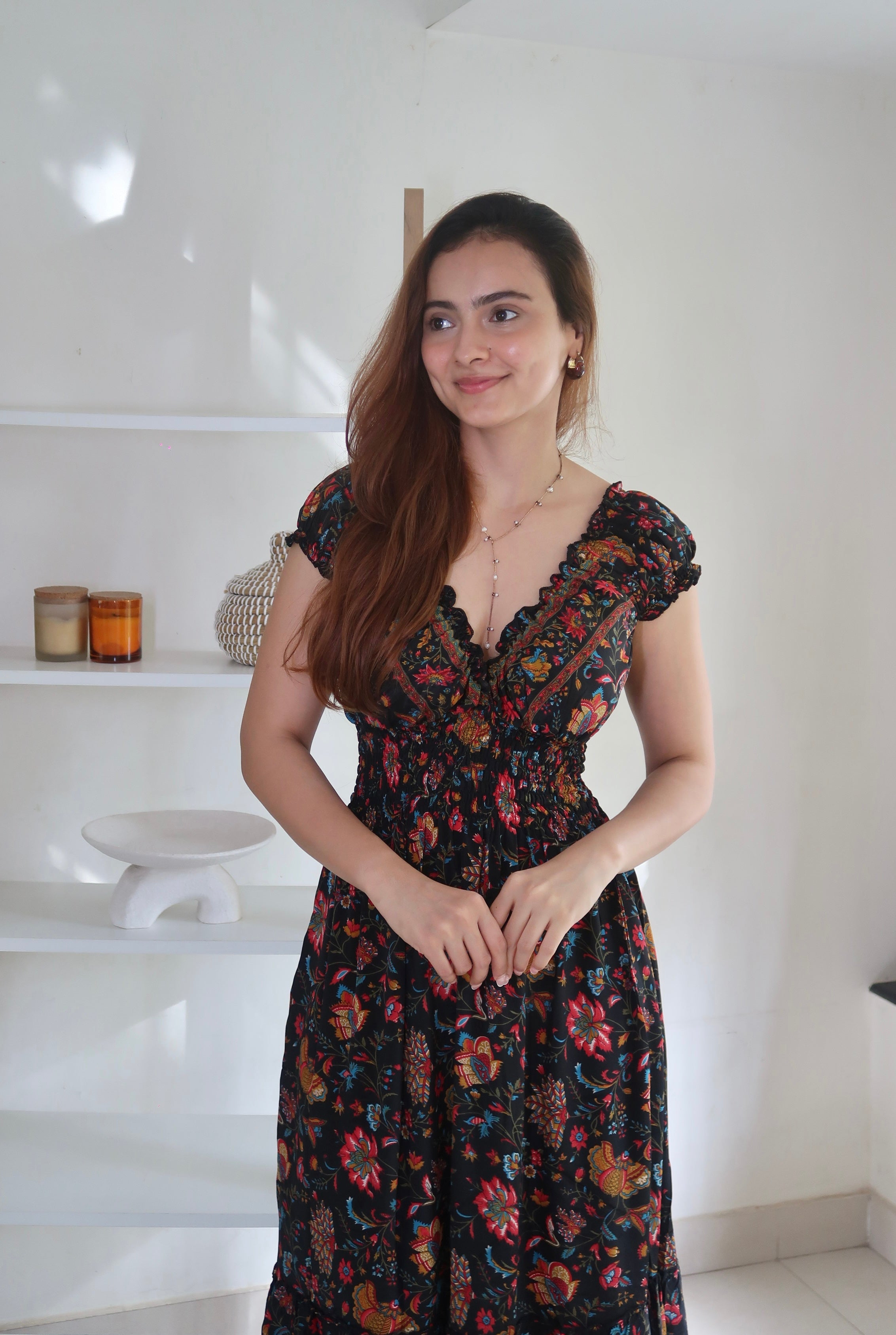 DOHA SMOCKED DRESS