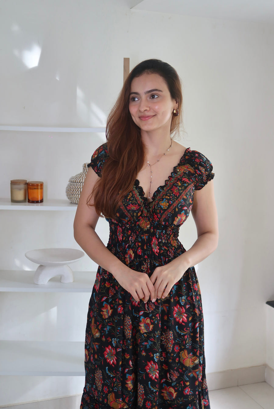 DOHA SMOCKED DRESS