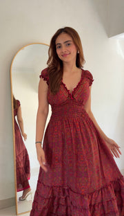 SEOUL SMOCKED DRESS
