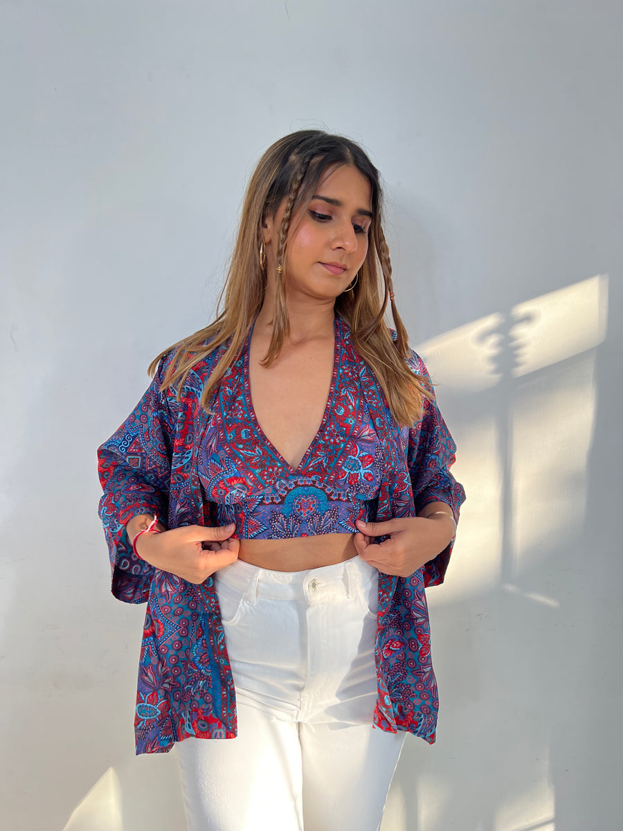 BERLIN HALTERNECK & KIMONO SET