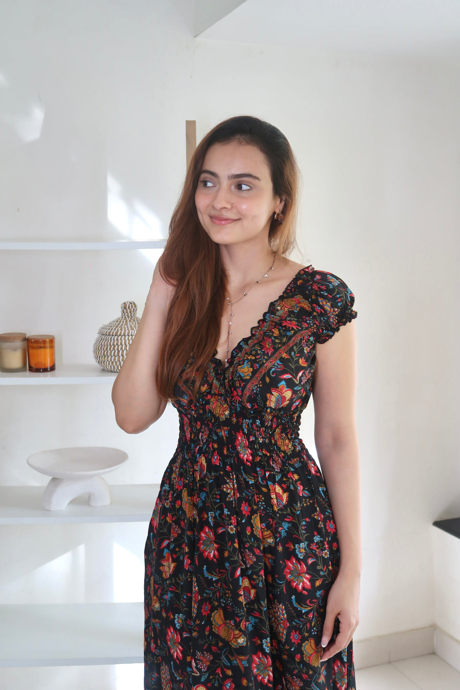 DOHA SMOCKED DRESS